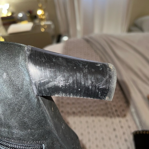 Jimmy Choo Golden and Black Suede Booties!! - Picture 11 of 15